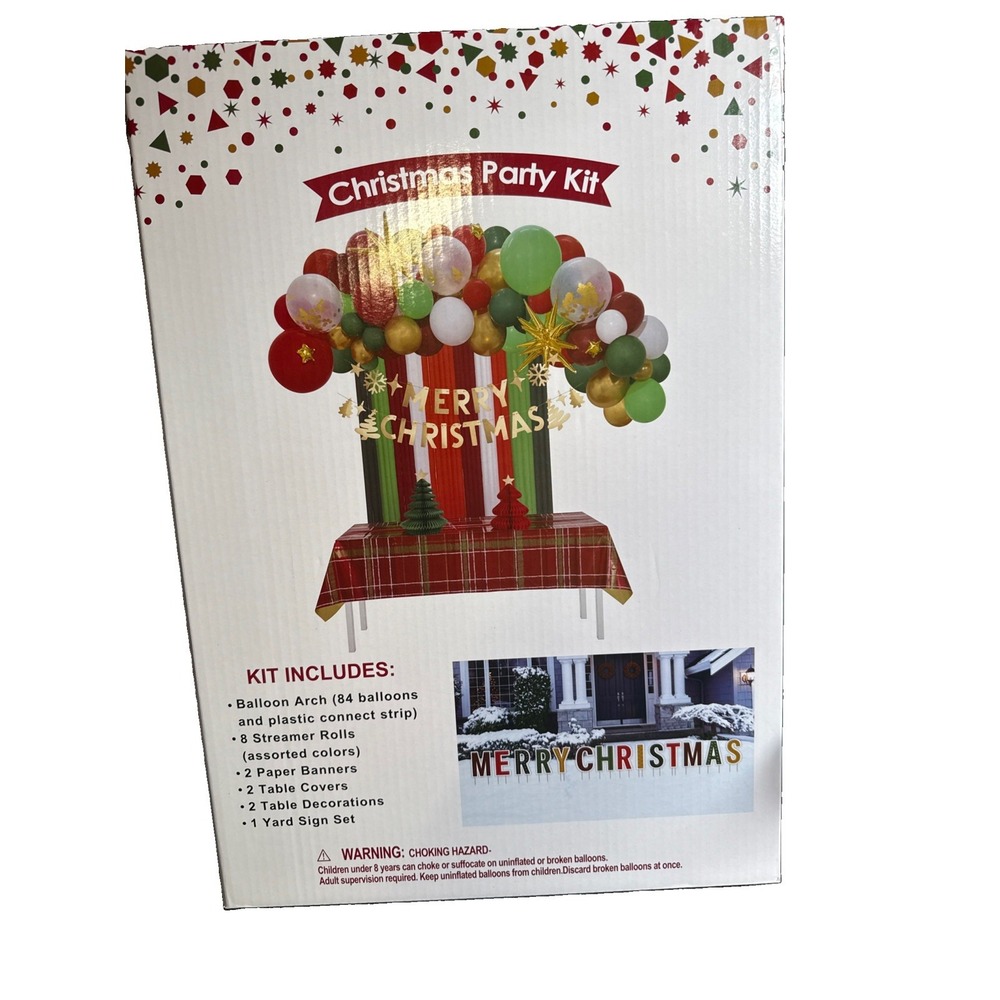 Christmas Holiday Party Kit Celebration Theme Party Decoration Bundle NIB